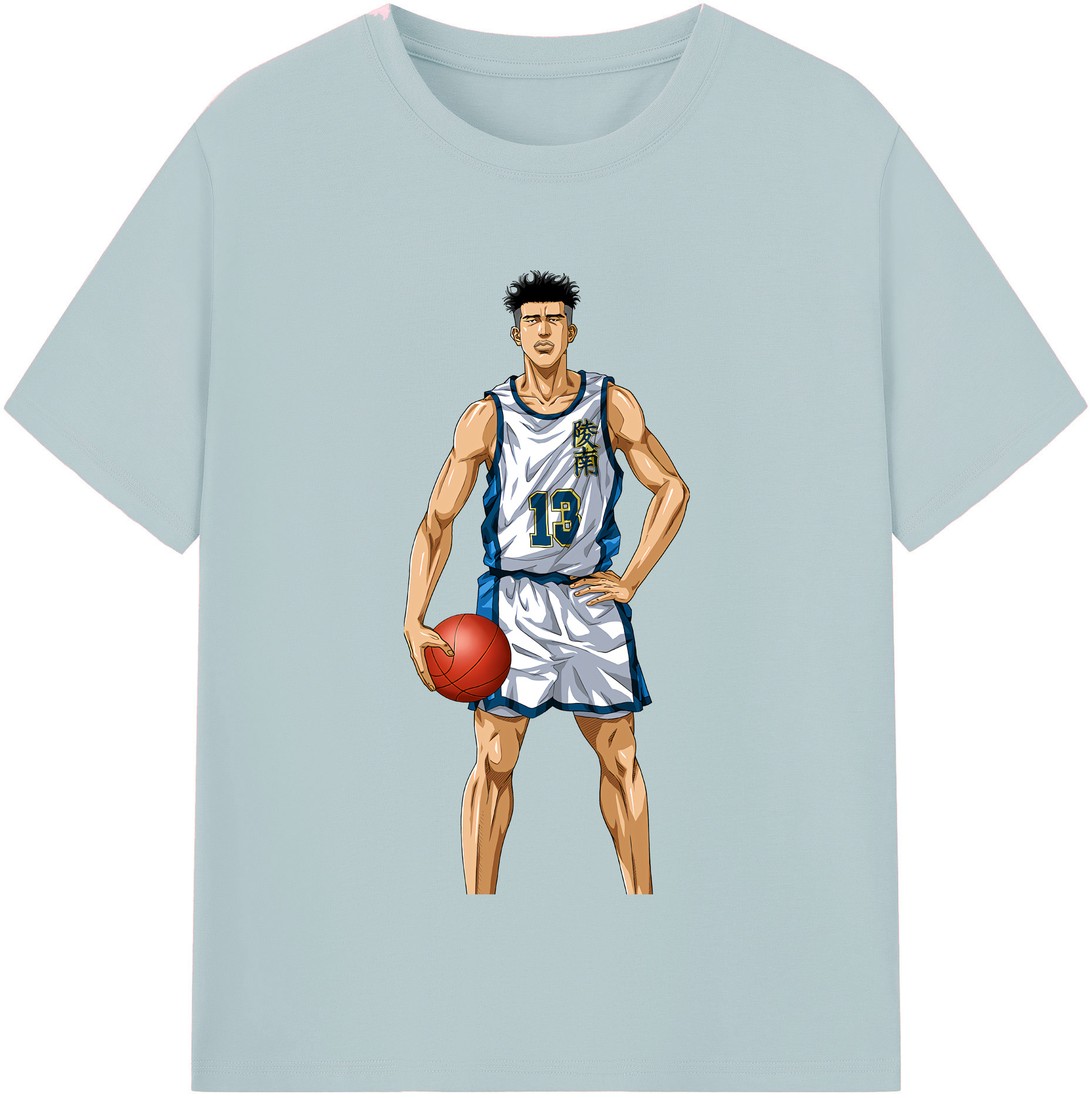 SLAM DUNK／スラムダンク 綿100％半袖Tシャツ（フロントプリント）